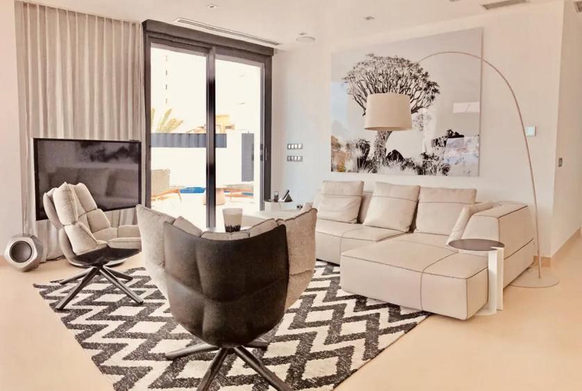Luxuriöses Apartment in Benidorm mit Pool Exterior foto